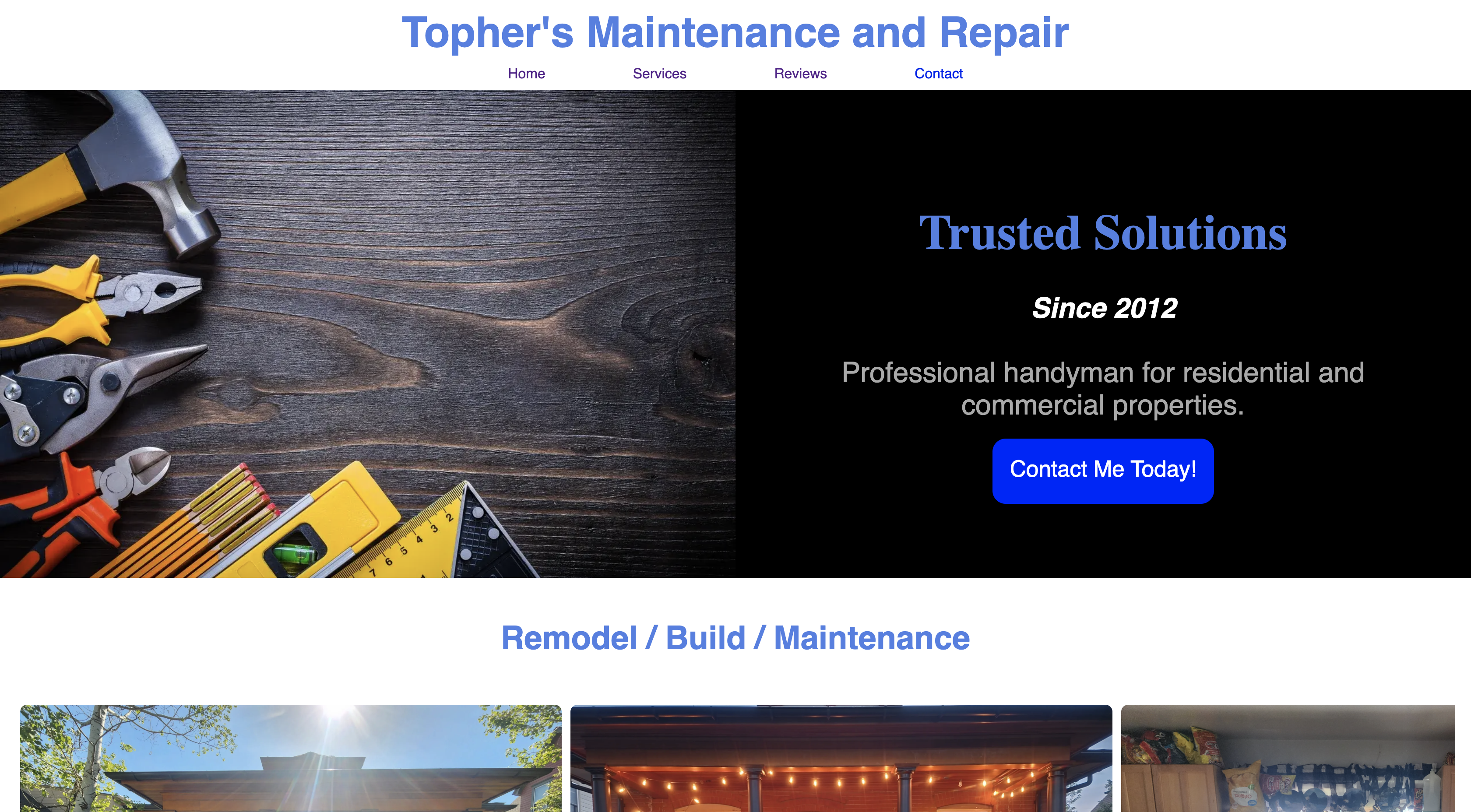 Topher's Maintenance and Repair